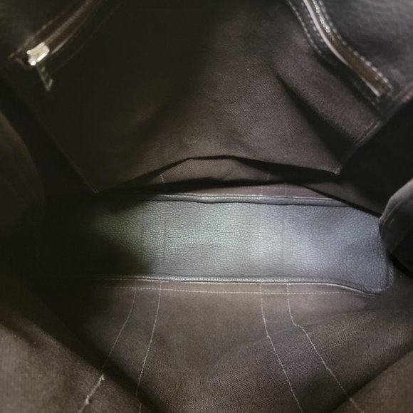 Hermes Petite Saint-Tule PM BROWN Tote Bag Canvas Leather K Engraved - Picture 4 of 16